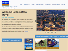 Tablet Screenshot of karnatakatravel.com